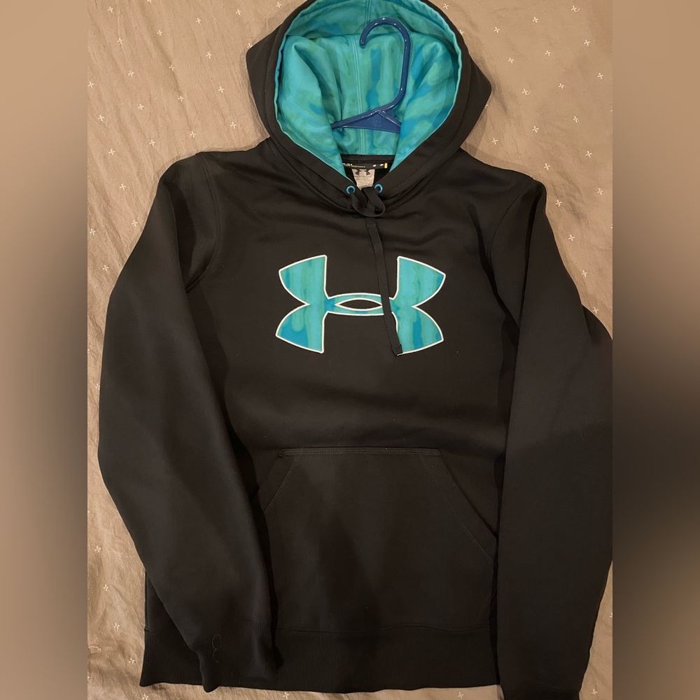 Under Armour Black Hoodie with Teal Interior
